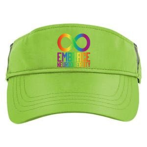 Autism Infinity Symbol Embrace Neurodiversity Cool Gift Adult Drive Performance Visor