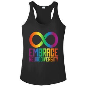 Autism Infinity Symbol Embrace Neurodiversity Cool Gift Ladies PosiCharge Competitor Racerback Tank