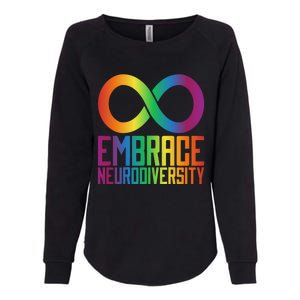 Autism Infinity Symbol Embrace Neurodiversity Cool Gift Womens California Wash Sweatshirt