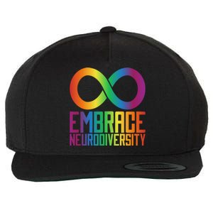 Autism Infinity Symbol Embrace Neurodiversity Cool Gift Wool Snapback Cap