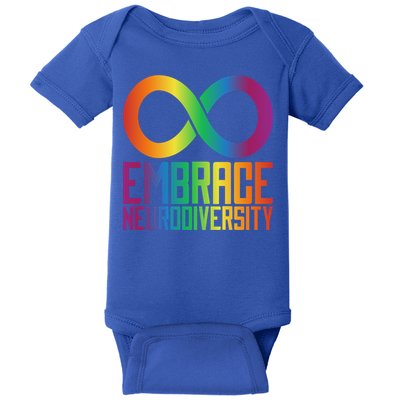 Autism Infinity Symbol Embrace Neurodiversity Cool Gift Baby Bodysuit