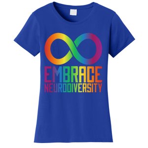 Autism Infinity Symbol Embrace Neurodiversity Cool Gift Women's T-Shirt