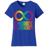 Autism Infinity Symbol Embrace Neurodiversity Cool Gift Women's T-Shirt