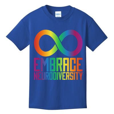 Autism Infinity Symbol Embrace Neurodiversity Cool Gift Kids T-Shirt