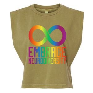 Autism Infinity Symbol Embrace Neurodiversity Cool Gift Garment-Dyed Women's Muscle Tee