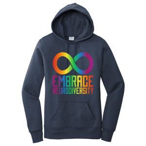 Autism Infinity Symbol Embrace Neurodiversity Cool Gift Women's Pullover Hoodie