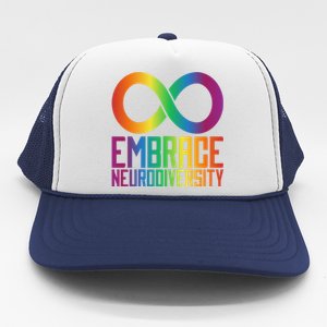 Autism Infinity Symbol Embrace Neurodiversity Cool Gift Trucker Hat