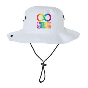 Autism Infinity Symbol Embrace Neurodiversity Cool Gift Legacy Cool Fit Booney Bucket Hat