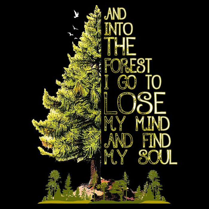 And Into The Forest I Go To Lose My Mind And Find My Soul Drawstring Bag