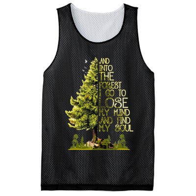 And Into The Forest I Go To Lose My Mind And Find My Soul Mesh Reversible Basketball Jersey Tank
