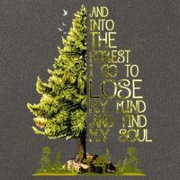 And Into The Forest I Go To Lose My Mind And Find My Soul Cotton Canvas Backpack