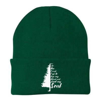 And Into The Forest I go to Lose My mind And Find My Soul Knit Cap Winter Beanie