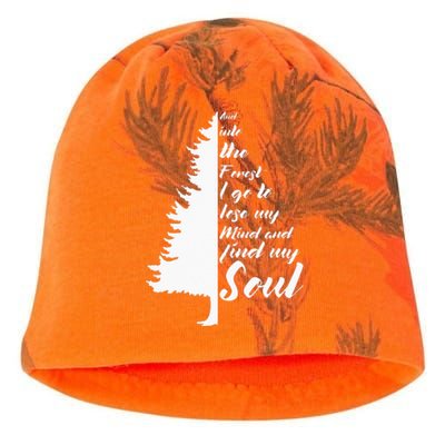 And Into The Forest I go to Lose My mind And Find My Soul Kati - Camo Knit Beanie