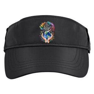 And I Think To Myself What A Wonderful World Earth Day Long Sleeve Adult Drive Performance Visor