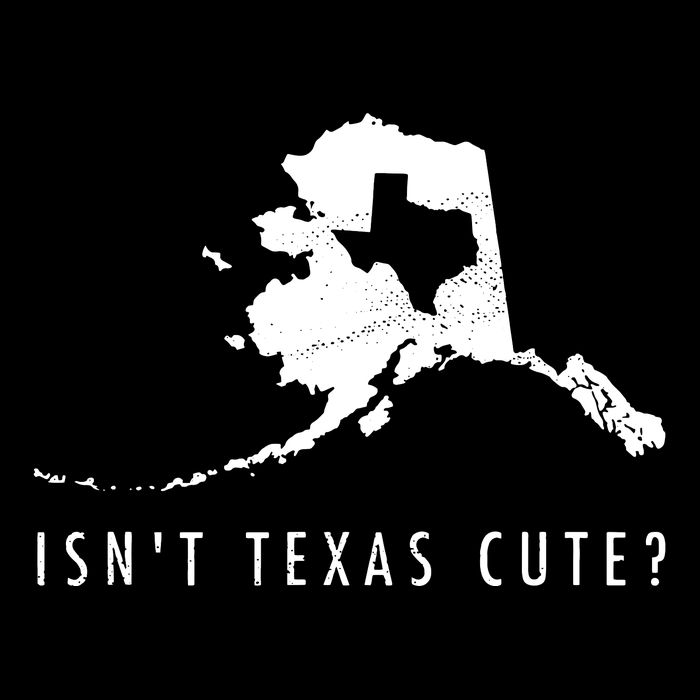 Alaska Isnt Texas Cute Funny Map Gift Cooling Performance Crew T-Shirt