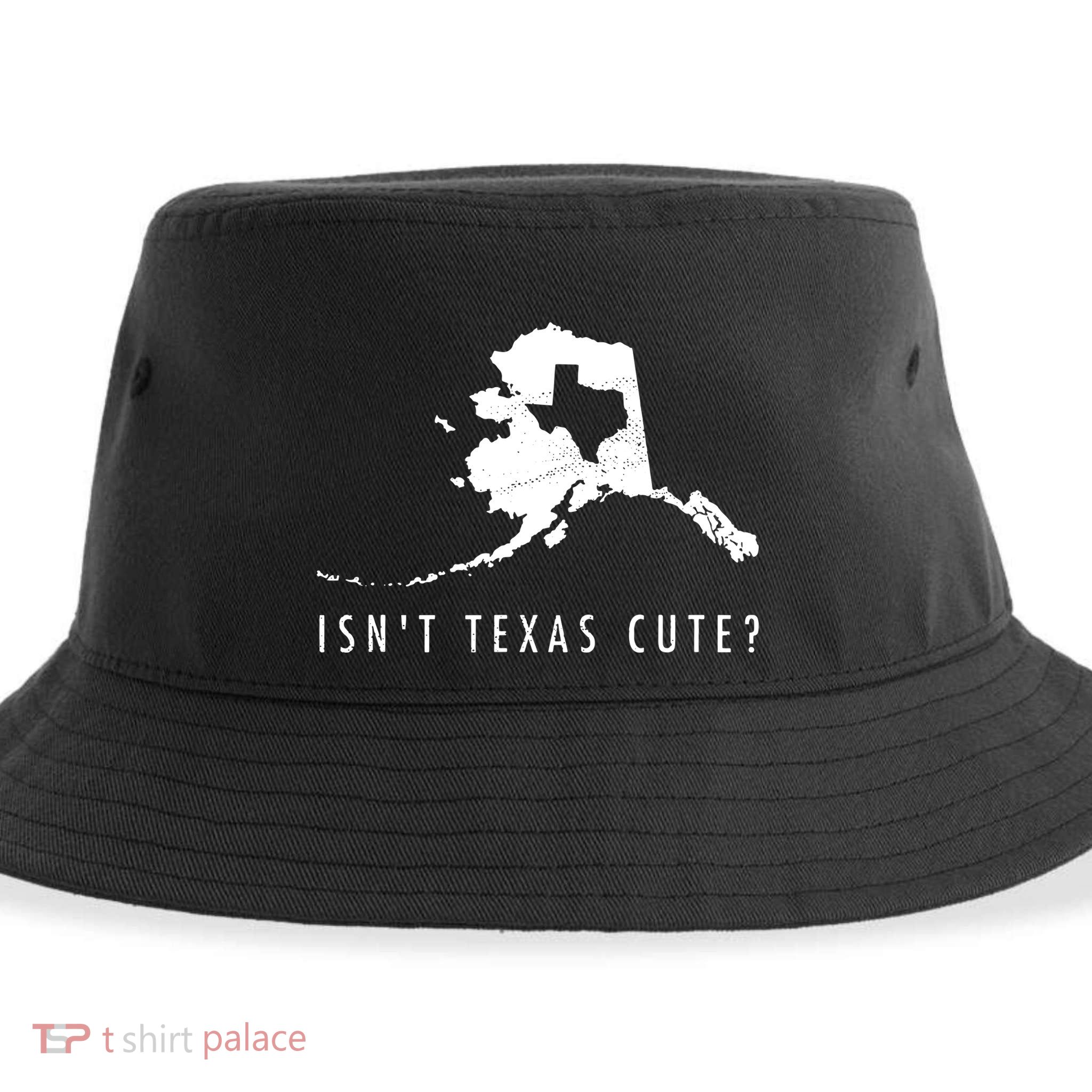 Alaska Isnt Texas Cute Funny Map Gift Sustainable Bucket Hat