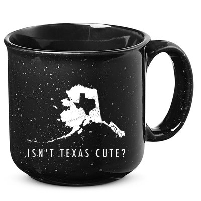 Alaska Isnt Texas Cute Funny Map Gift 15oz Campfire Ceramic Mug