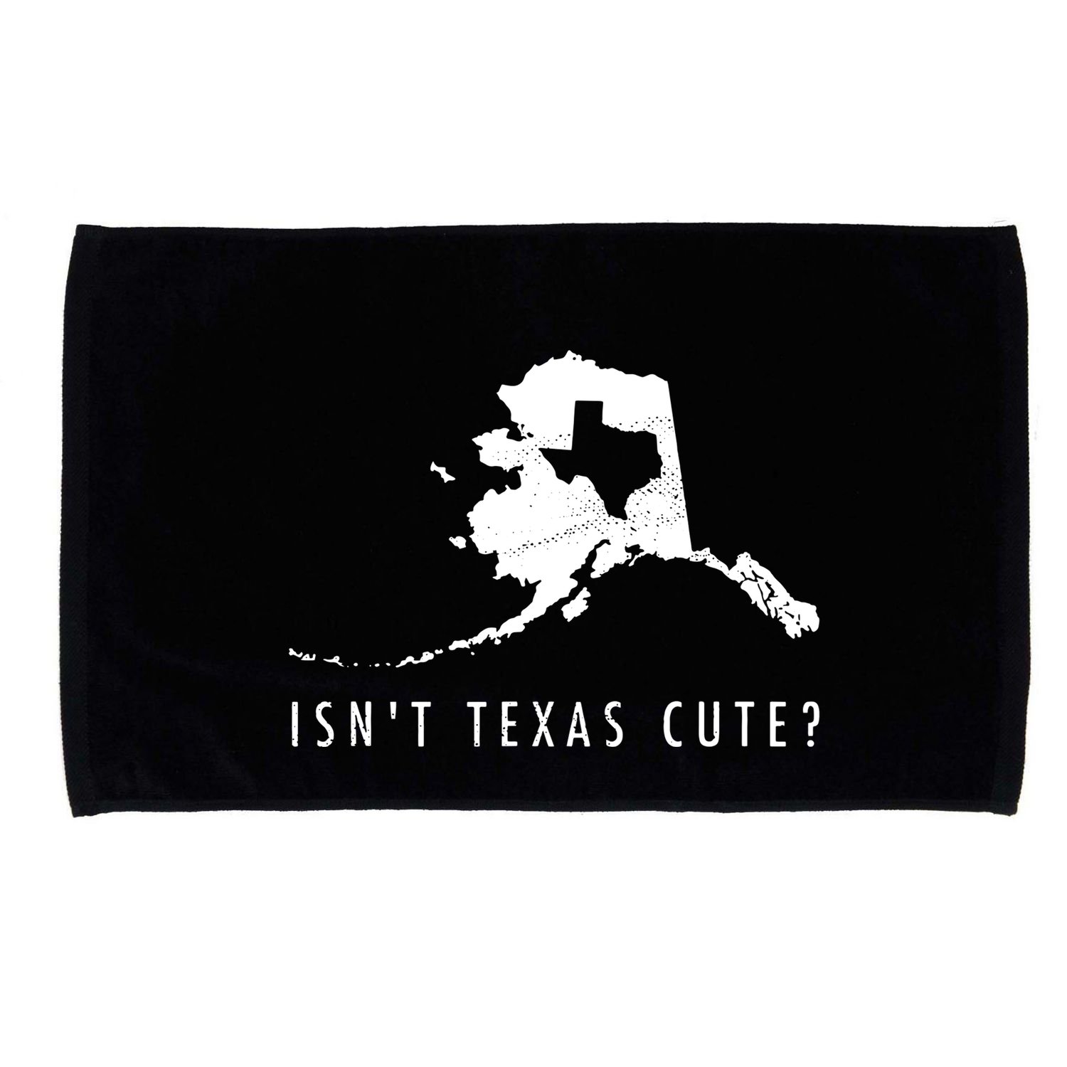 Alaska Isnt Texas Cute Funny Map Gift Microfiber Hand Towel