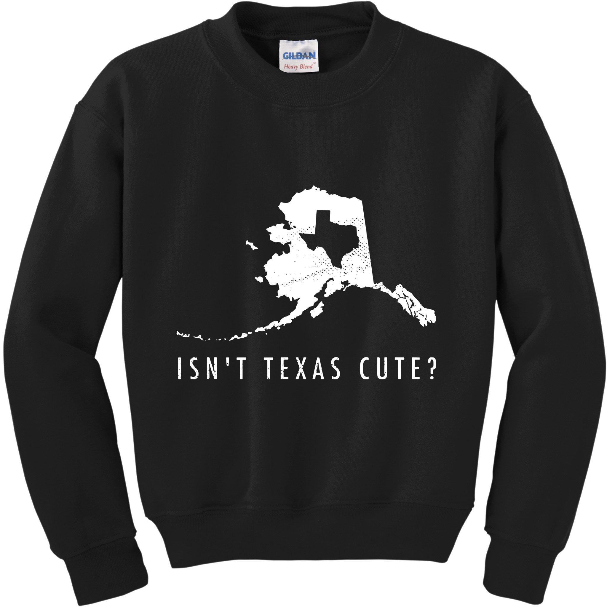 Alaska Isnt Texas Cute Funny Map Gift Kids Sweatshirt