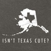Alaska Isnt Texas Cute Funny Map Gift Cotton Canvas Backpack