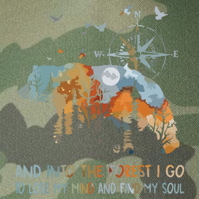 And Into The Forest I Go To Lose My Mind Camping Bear Legacy Tie Dye Trucker Hat