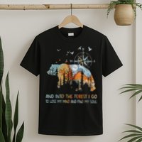 And Into The Forest I Go To Lose My Mind Camping Bear T-Shirt