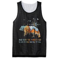 And Into The Forest I Go To Lose My Mind Camping Bear Mesh Reversible Basketball Jersey Tank