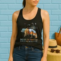 And Into The Forest I Go To Lose My Mind Camping Bear Womens Tank Top
