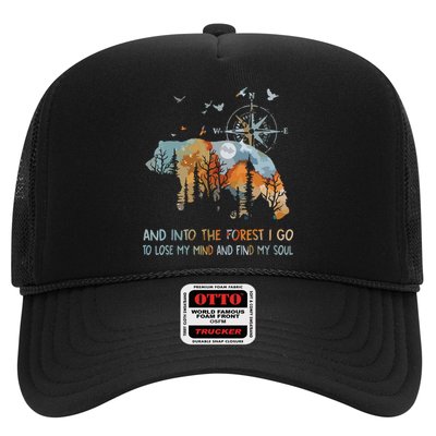 And Into The Forest I Go To Lose My Mind Camping Bear Trucker Hat