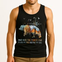 And Into The Forest I Go To Lose My Mind Camping Bear Tank Top