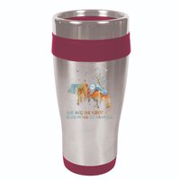 And Into The Forest I Go To Lose My Mind Camping Bear 16oz Travel Tumbler