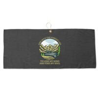 And Into The Forest I Go To Lose My Mind And Find My Soul Large Microfiber Waffle Golf Towel