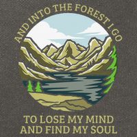 And Into The Forest I Go To Lose My Mind And Find My Soul Cotton Canvas Backpack