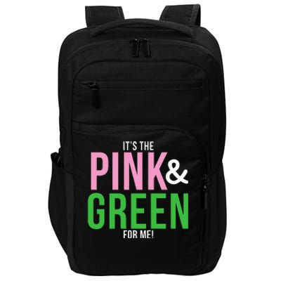 A Its The Pink And Green For Me Sorority Impact Tech Backpack