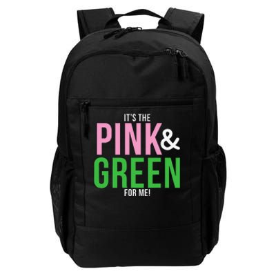 A Its The Pink And Green For Me Sorority Daily Commute Backpack