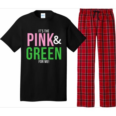 A Its The Pink And Green For Me Sorority Pajama Set