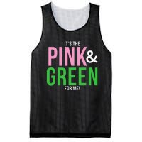 A Its The Pink And Green For Me Sorority Mesh Reversible Basketball Jersey Tank