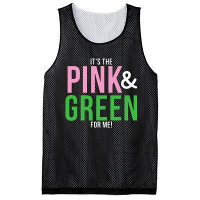 A Its The Pink And Green For Me Sorority Mesh Reversible Basketball Jersey Tank