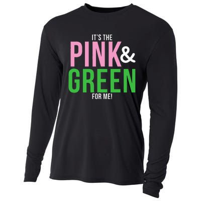 A Its The Pink And Green For Me Sorority Cooling Performance Long Sleeve Crew