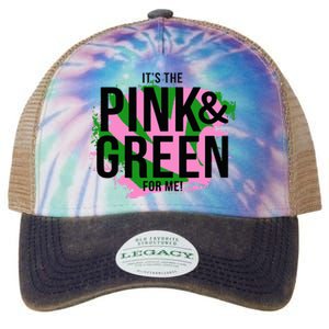 A ItS The Pink And Green For Me Sorority Legacy Tie Dye Trucker Hat