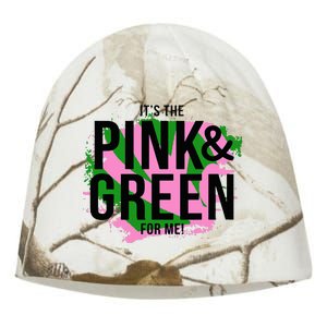 A ItS The Pink And Green For Me Sorority Kati - Camo Knit Beanie