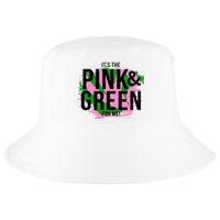 A ItS The Pink And Green For Me Sorority Cool Comfort Performance Bucket Hat