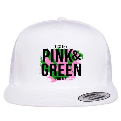 A ItS The Pink And Green For Me Sorority Flatbill Hat