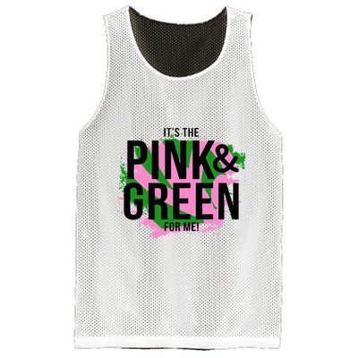 A ItS The Pink And Green For Me Sorority Mesh Reversible Basketball Jersey Tank