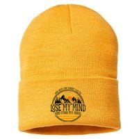 And Into The Forest I Go To Lose My Mind And Find My Soul Sustainable Knit Beanie