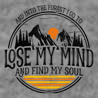 And Into The Forest I Go To Lose My Mind And Find My Soul 7-Panel Snapback Hat