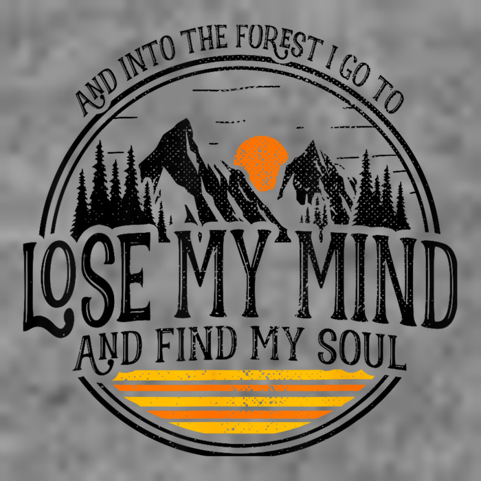 And Into The Forest I Go To Lose My Mind And Find My Soul 7-Panel Snapback Hat
