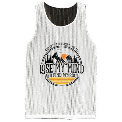 And Into The Forest I Go To Lose My Mind And Find My Soul Mesh Reversible Basketball Jersey Tank