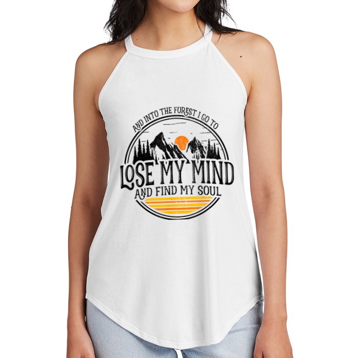 And Into The Forest I Go To Lose My Mind And Find My Soul Women's Perfect Tri Rocker Tank