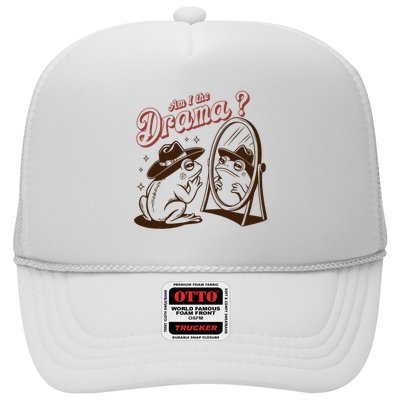 Am I The Drama Funny Vintage Retro Mental Health Cowboy Frog Trucker Hat